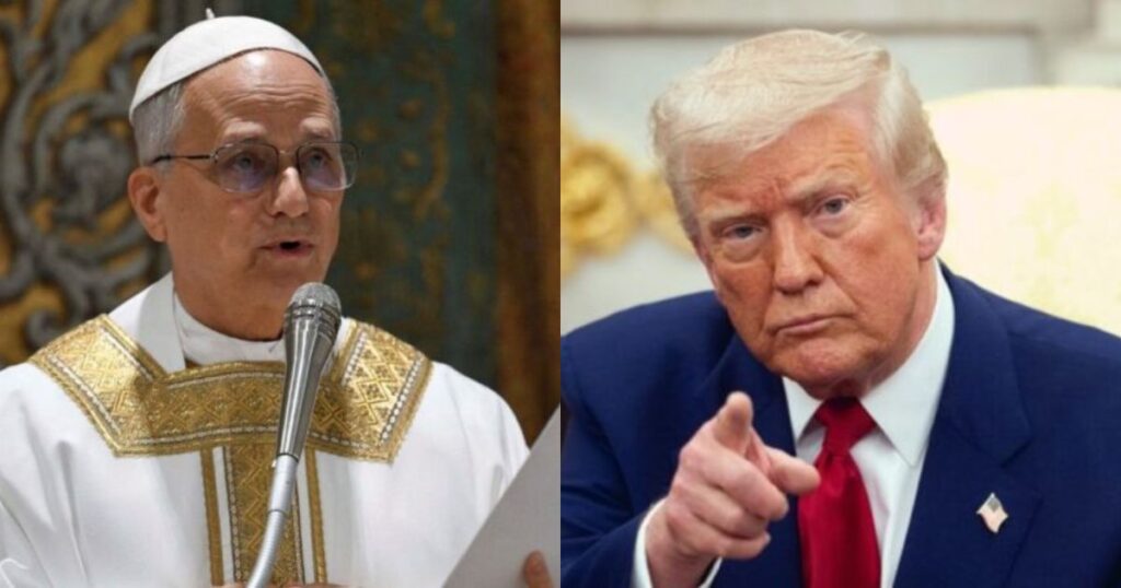 Pope Leo XIV and President Donald Trump