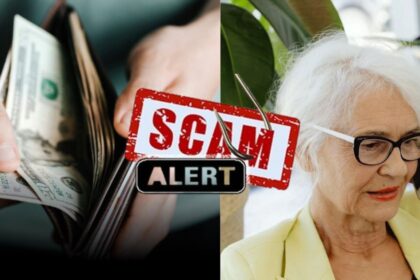 Simple signs to spot Social Security Scams (left—hotfreestyle | Instagram) and (right—uploaded by Kaboompics via Pexels)