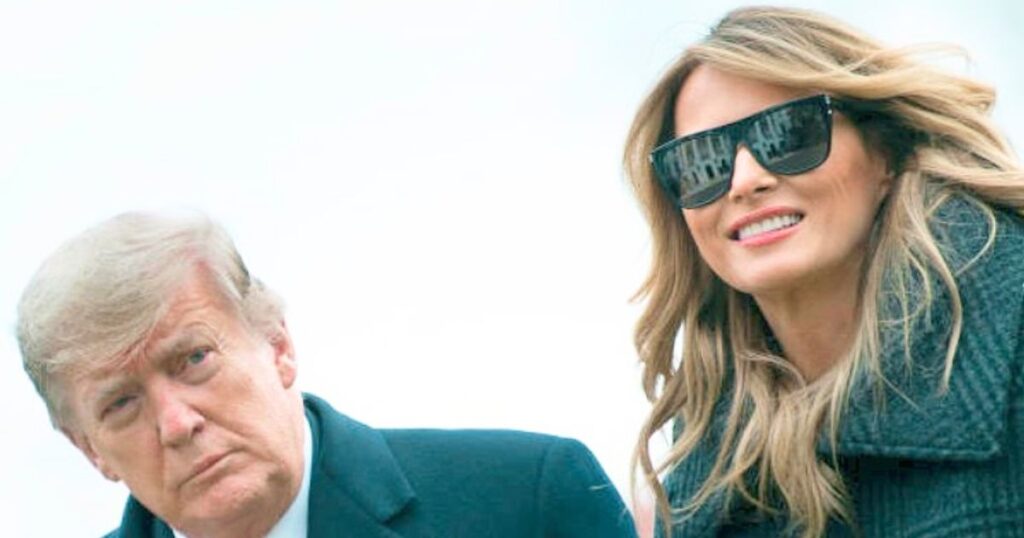 Melania with Donald Trump