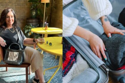 Travel content creator Pollyanna shares a useful travel hack that might be loved by TSA, too. (left- @travelwithpalma|Instagram) and right-( via Pexels )