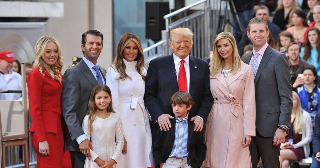 Donald Trump with his family