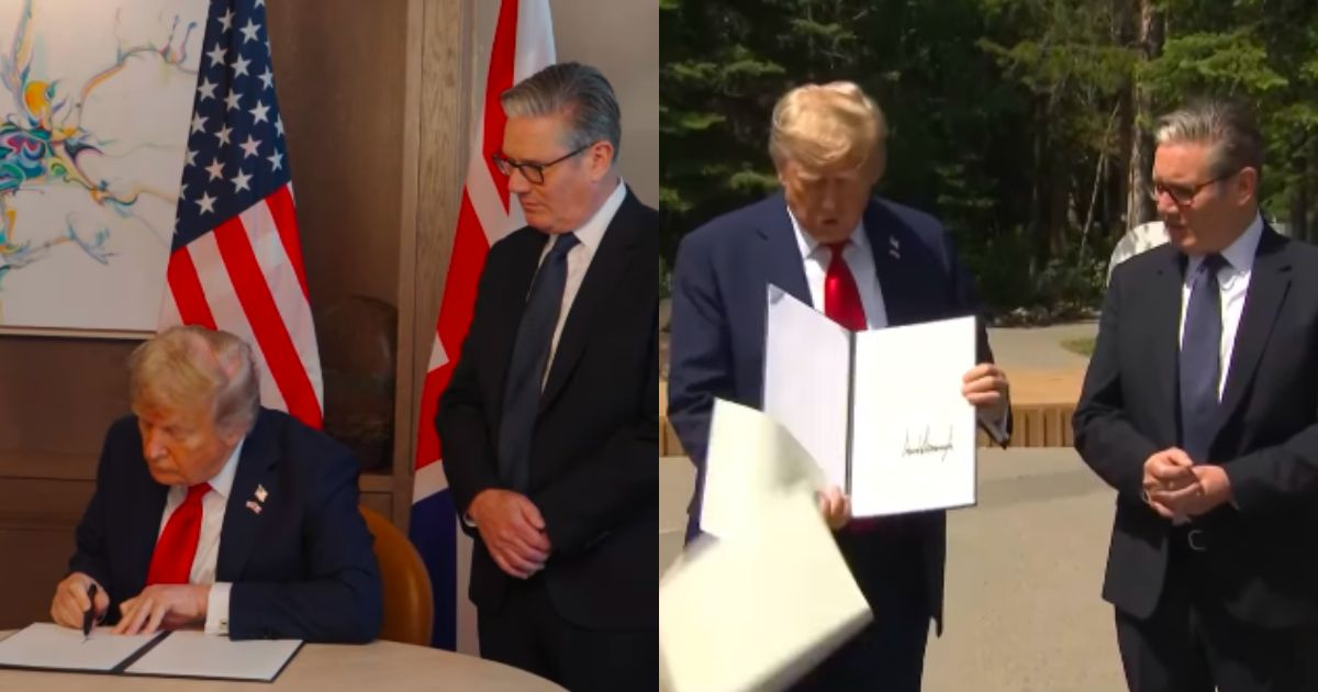 U.S President Donald Trump (@keirstarmar|Instagram) and U.K. Prime Minister Keir Starmer (@live_mint|Instagram)