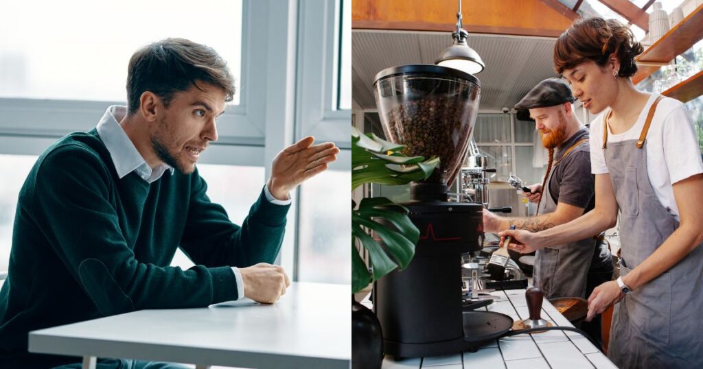 Manager warned barista that she wasn't paid to socialize