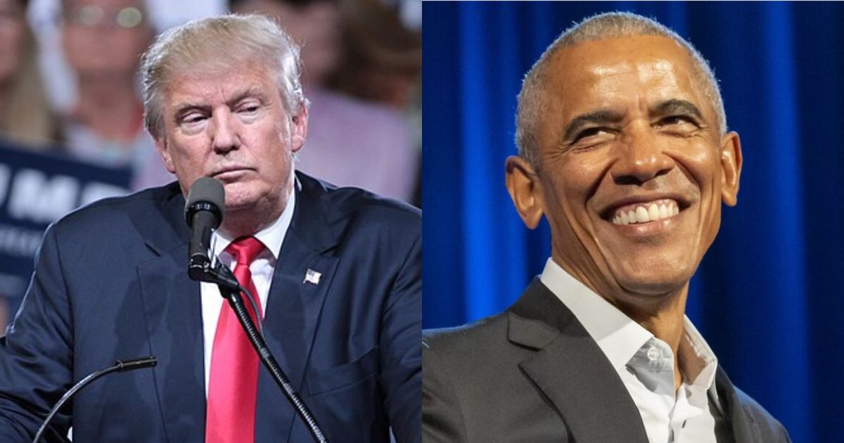Donald Trump and Barack Obama