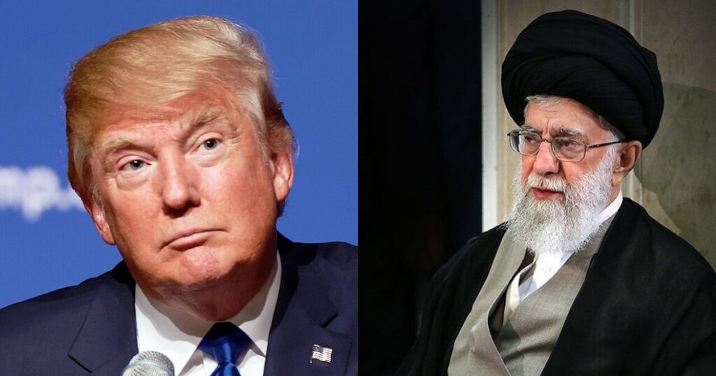 Donald Trump and Ali Khamenei
