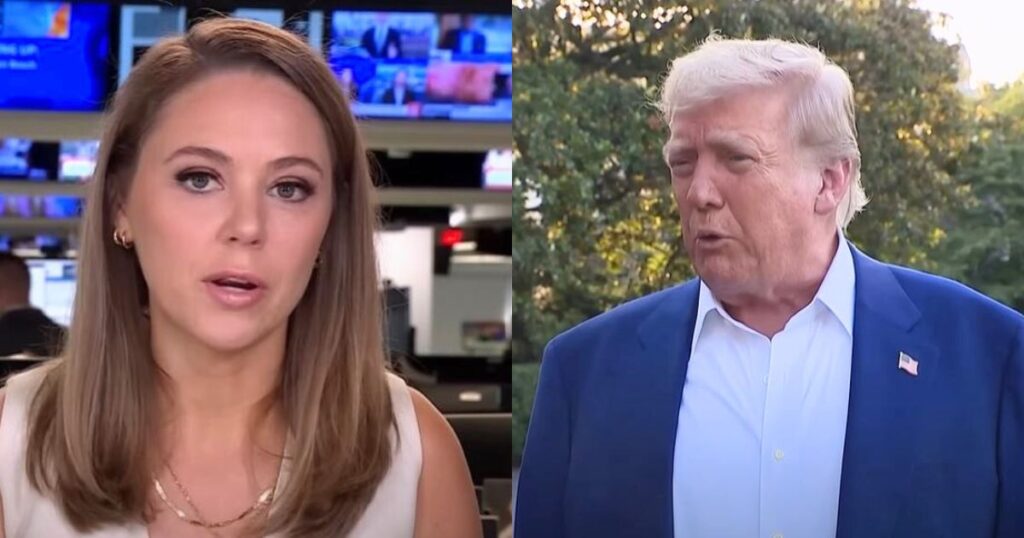 Donald Trump lashed out at CNN's Natasha Bertrand