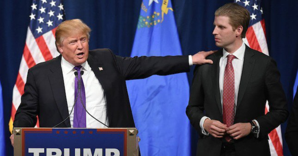 Eric Trump and Donald Trump
