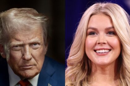 Karoline Leavitt and Donald Trump