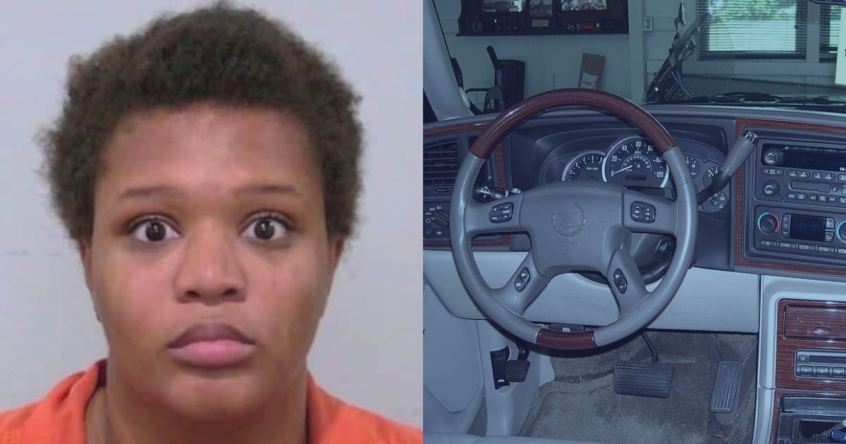 Teen Mom Tipora Merriex Arrested After Leaving Child in Hot Car During Movie ( left- image via @TrueCrimeUpdat ·|X) and ( right-