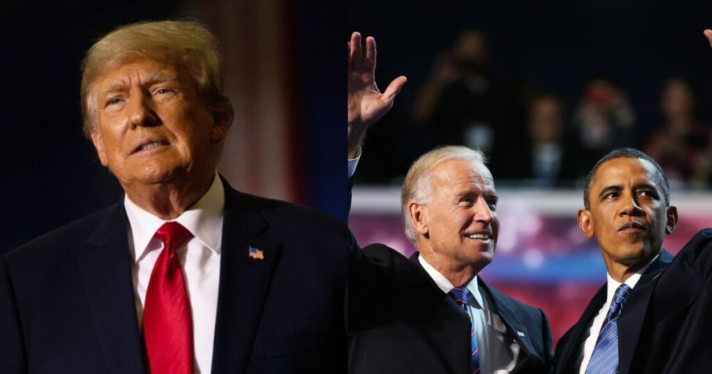 Donald Trump claims Joe Biden and Barack Obama made up the Epstein files