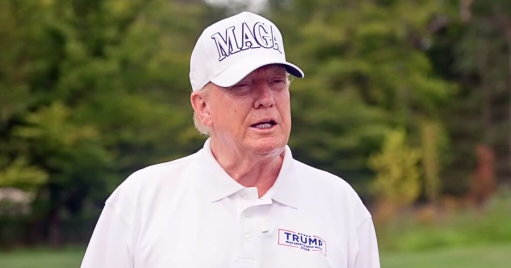 President Trump’s Golf Outing Backfires as His Worn-Out Appearance Fuels Talk of Aging.