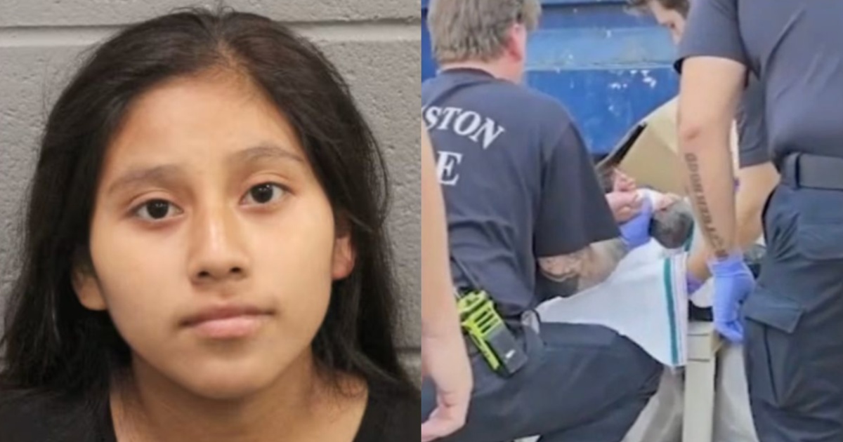 Mom left her baby in a dumpster.