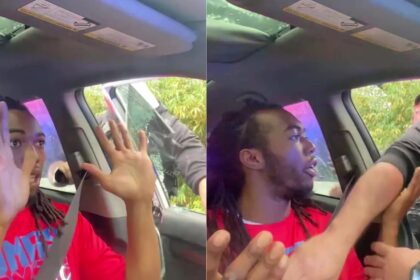 Florida Police broke a Man's car window