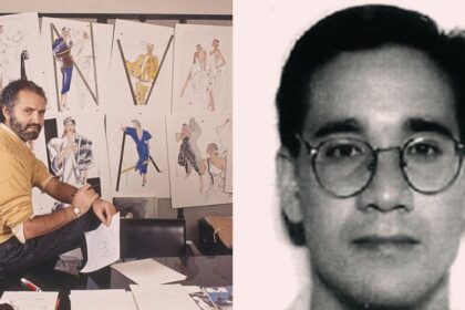 Gianni Versace (@pradapearll- via X) and his killer Andrew Cunanan (@myeongwen|X)