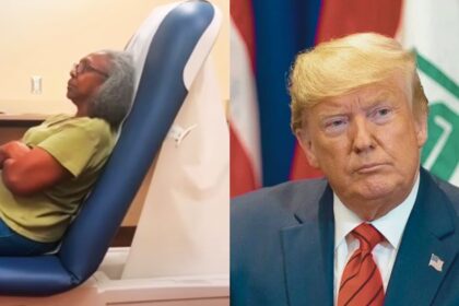 Grandma Mamma Shirl (Image Source: from Roland S. Martin- via YouTube) and President Donald Trump- (Image Source: rawpixel.com / National Archives and Records Administration)