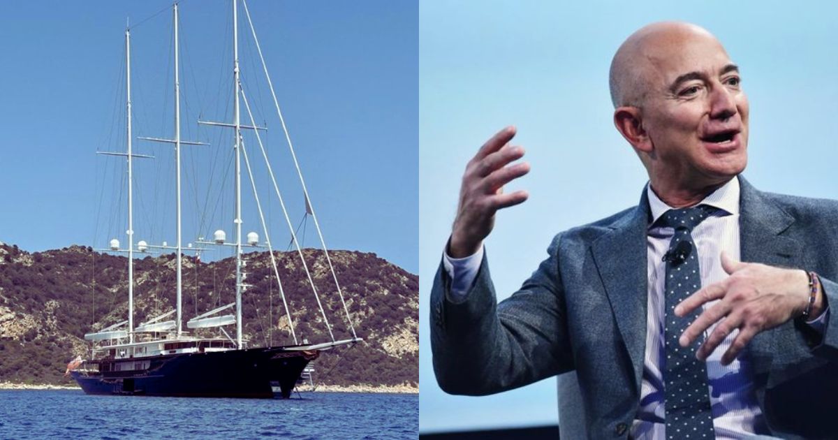 Jeff Bezos and his $500 million cherished asset "Koru" (left- @Mario_Macis|X.com) and ( right-@zamirmohyedin|X.com