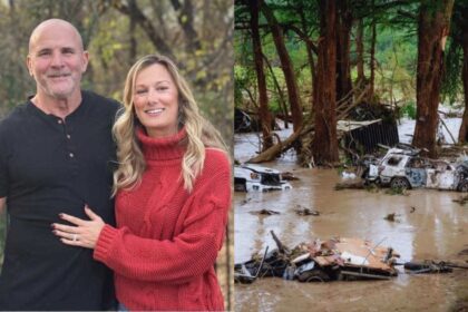 Jeff Ramsey and his wife Tanya were the victim of the flash floods at a Kerrville campsite- Texas. ( left-@Dave_says_hi|X.com) and (right- @alanfossler|X.com).