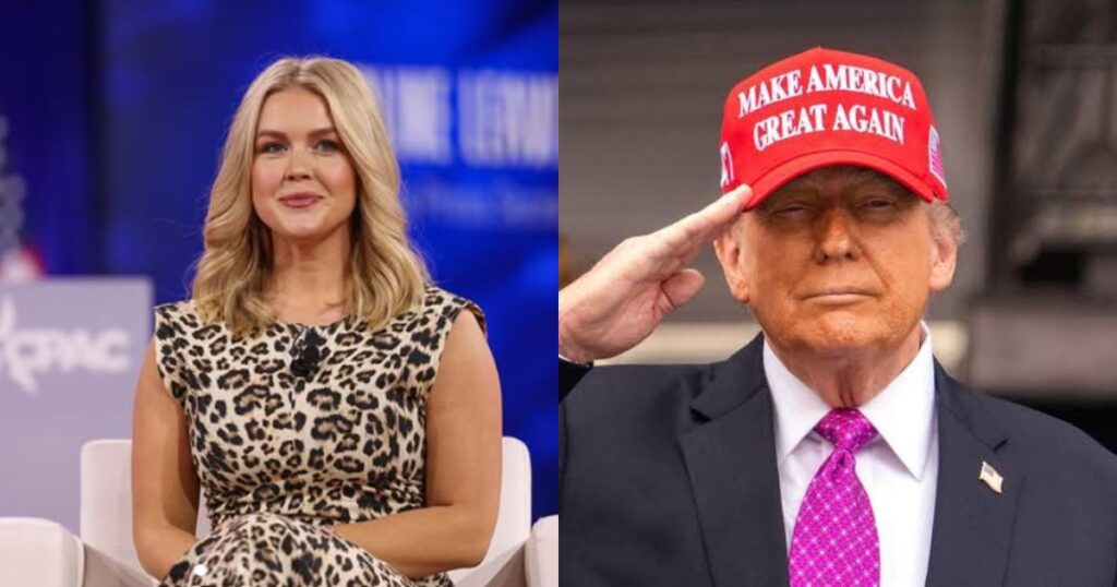 Karoline Leavitt with President Donald Trump