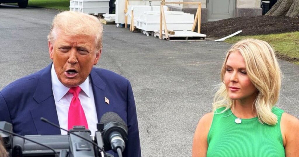 Karoline Leavitt with Trump