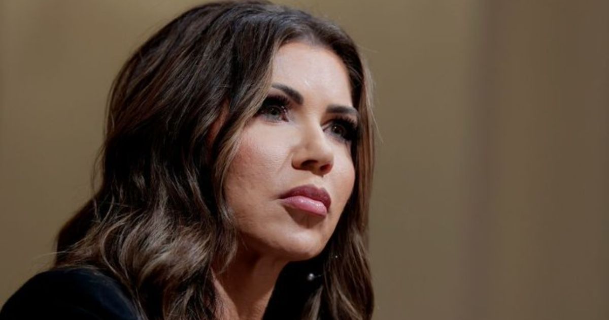 Kristi Noem Trolled over makeup and spelling error