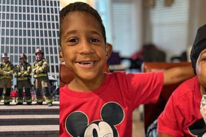 Photo of Lathan and Langston McDaniel, 4-year-old twin boys who died in a house fire in Nashville.