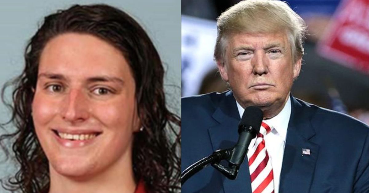 All records of Lia Thomas will be erased by the University of Pennsylvania(@domislivenews|Instagram) and Donald Trump ( picture uploaded by Gage Skidmore - via Flickr)