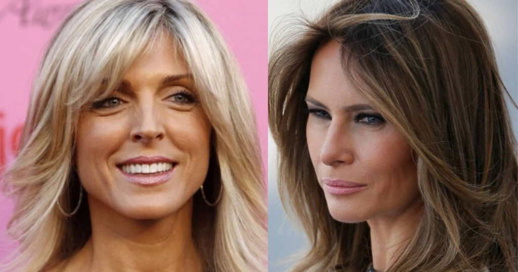 Marla Maples and Melania Trump