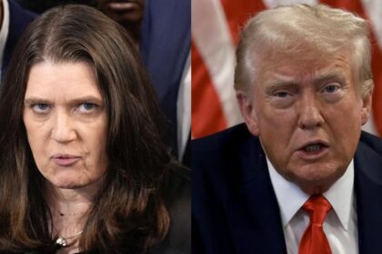 Mary Trump (@OliLondonTV) and President Donald Trump (@DailyMailUS)