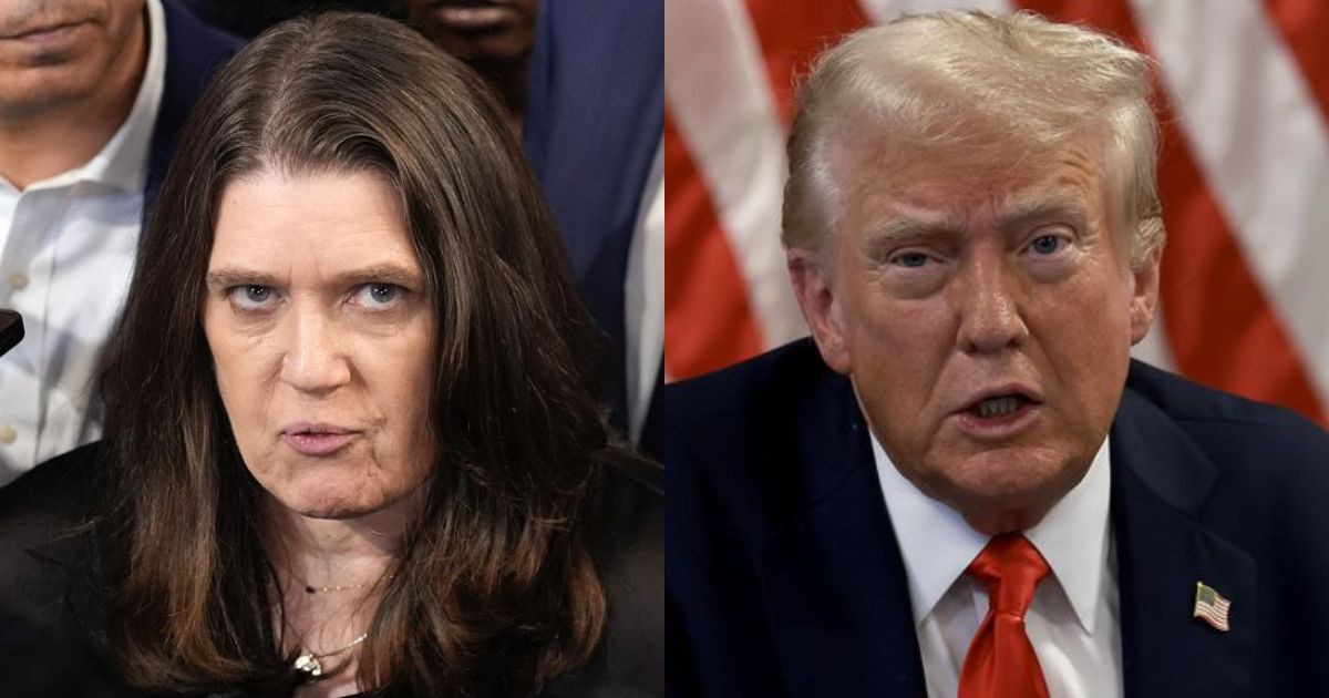 Mary Trump (@OliLondonTV) and President Donald Trump (@DailyMailUS)