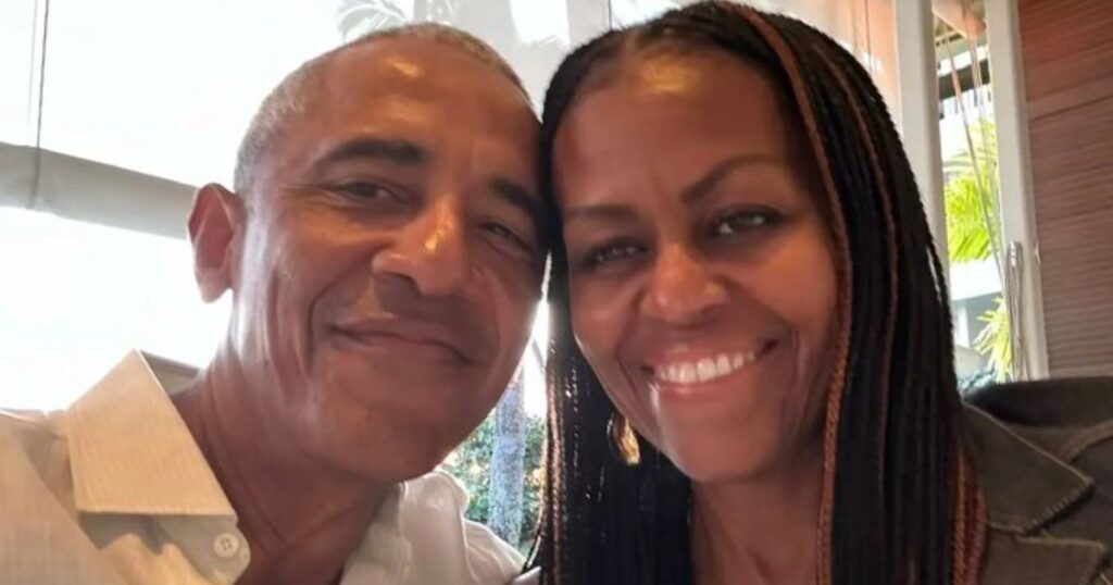 Michelle Obama Flirts around with men