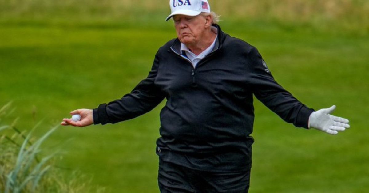 Trump Caught Red-handed Cheating at Golf Game