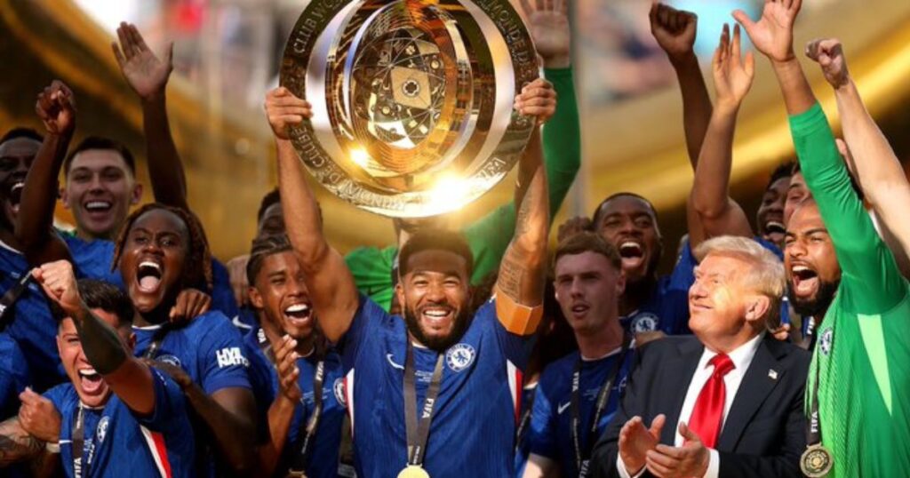 Trump Takes Home Real FIFA Trophy