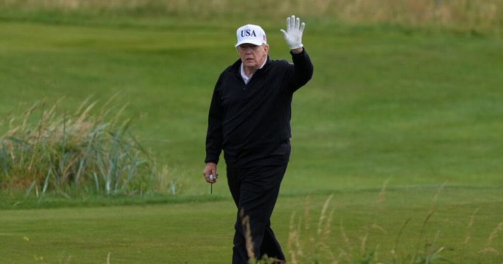 Donald Trump at Golf Court