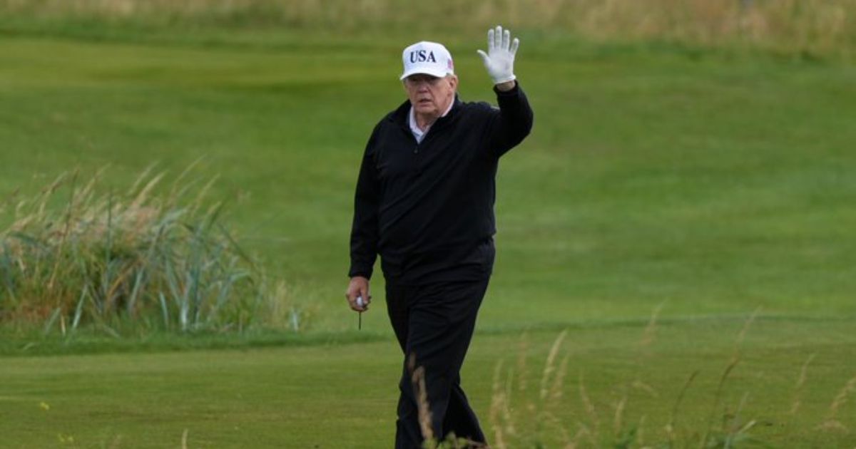 Donald Trump at Golf Court