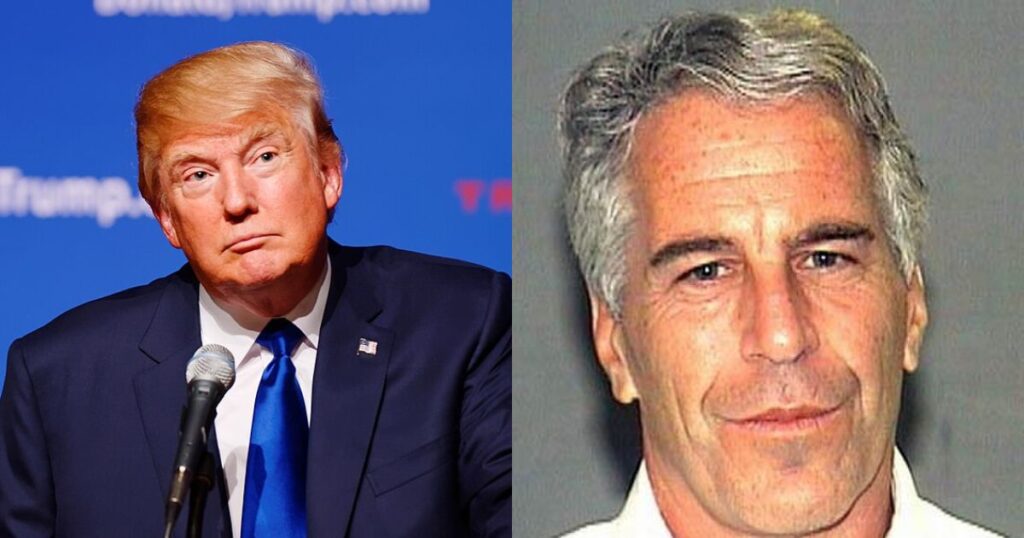 Donald Trump and Jeffrey Epstein