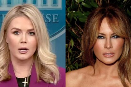 Karoline Leavitt and Melania Trump