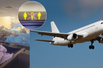 Passengers had to sleep on emergency airbeds in Maine after a mid-air smoking incident grounded their flight