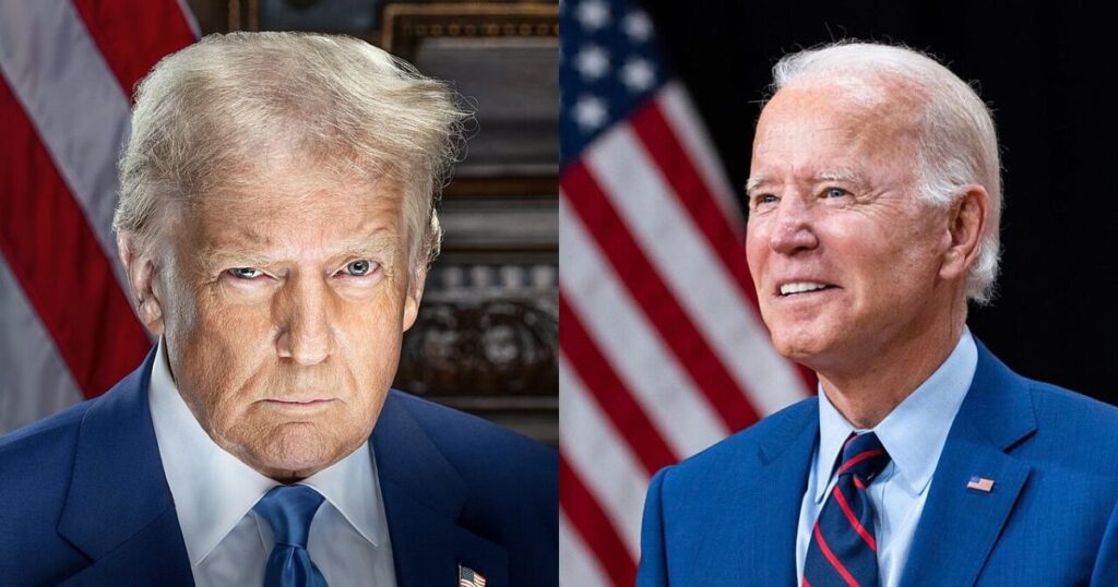Donald Trump and Joe Biden