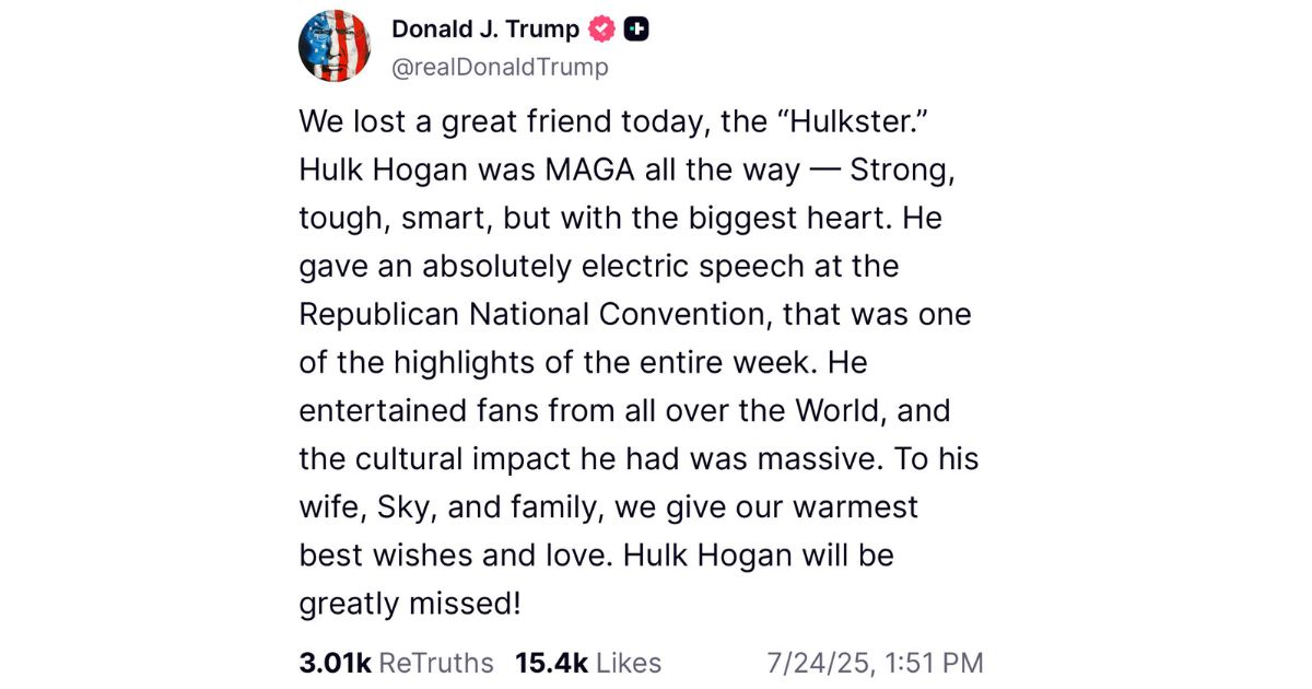 trump post for hogan