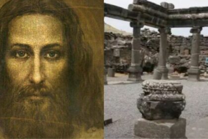 Archaeologists Find Ancient Synagogue Linked to Jesus Unearthed in Israel, A Landmark Biblical Discovery. ( left- @trad_west_|X) and ( right- English News|youTube).