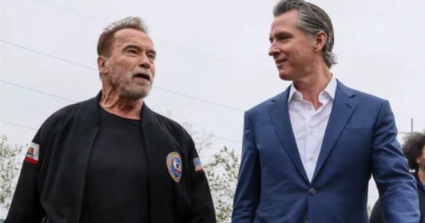 Arnold Schwarzenegger and Gavin Newsom
