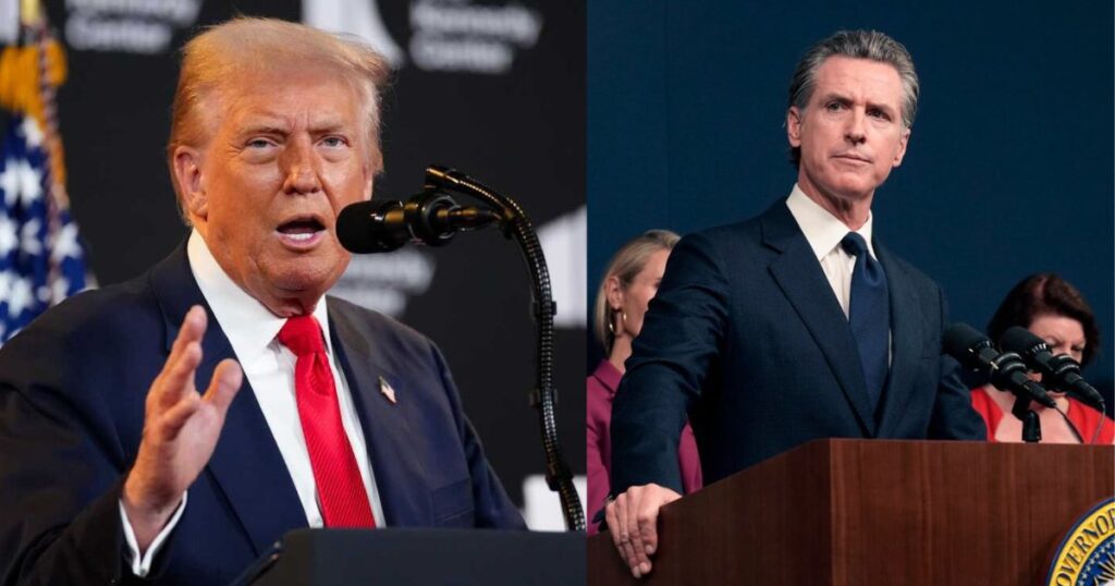 Donald Trump and Gavin Newsom