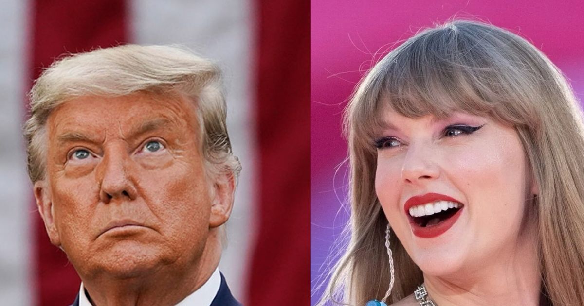 Donald Trump and Taylor Swift ( Image Credits: @PopCrave|X).