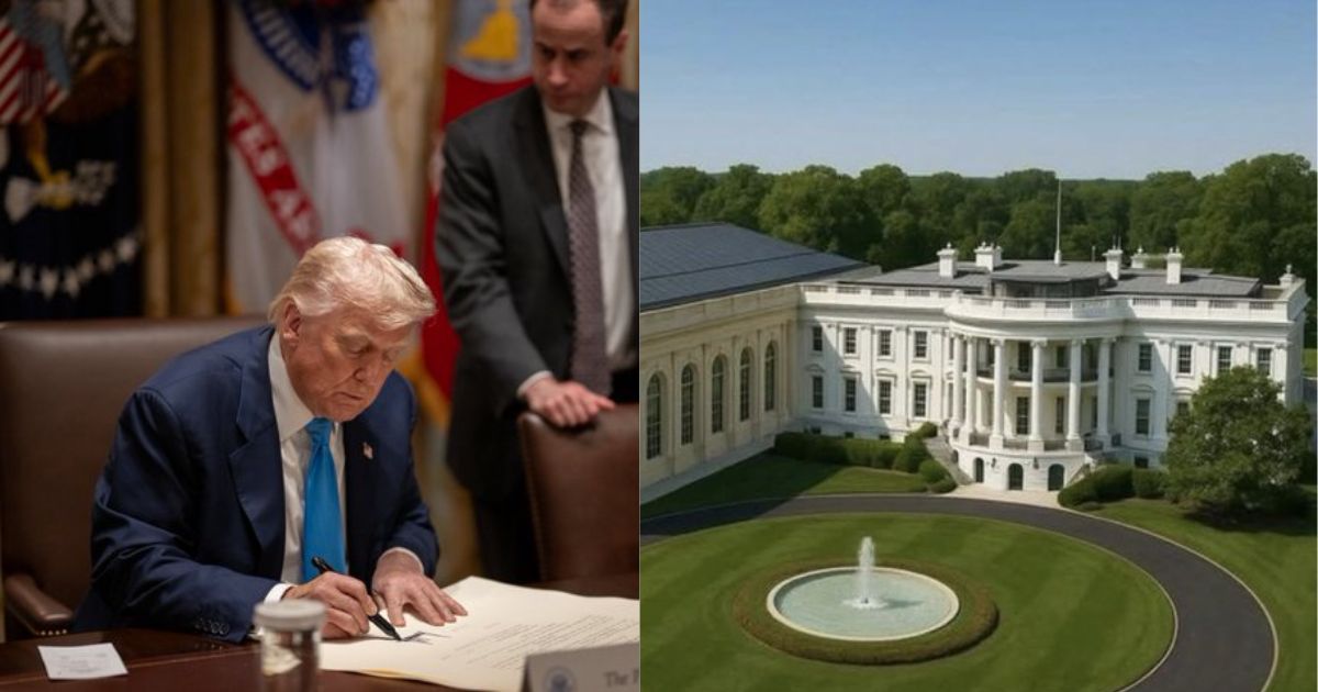 Donald Trump (@WhiteHouse|X) The White House (@LakotaMan1|X).