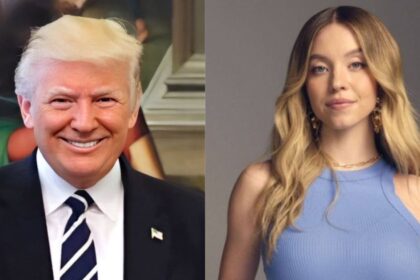 Donald Trump (@Ai_TrumpNews|X) and actress Sydney Sweeney @SUBRATA30016572|X).