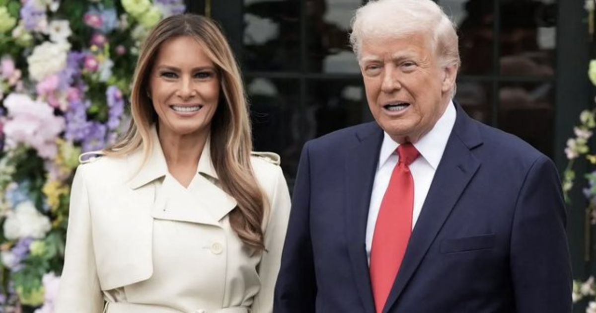 Donald Trump and his wife Melania Trump (credits-@MillieCordelia|X).