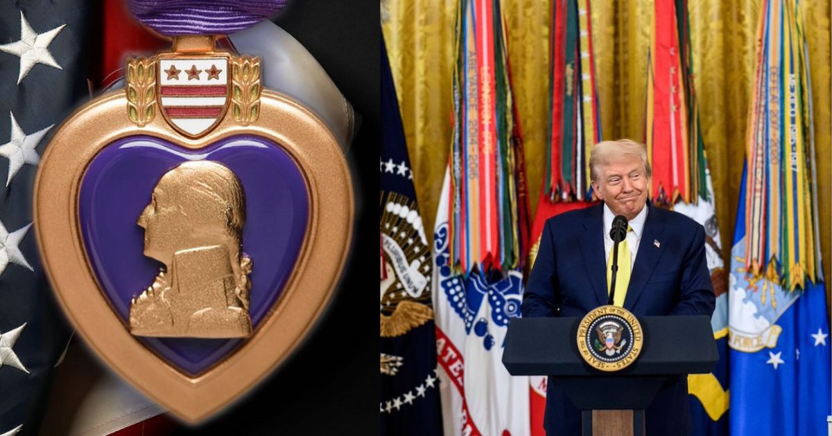 Donald Trump celebrated the Purple Heart Day