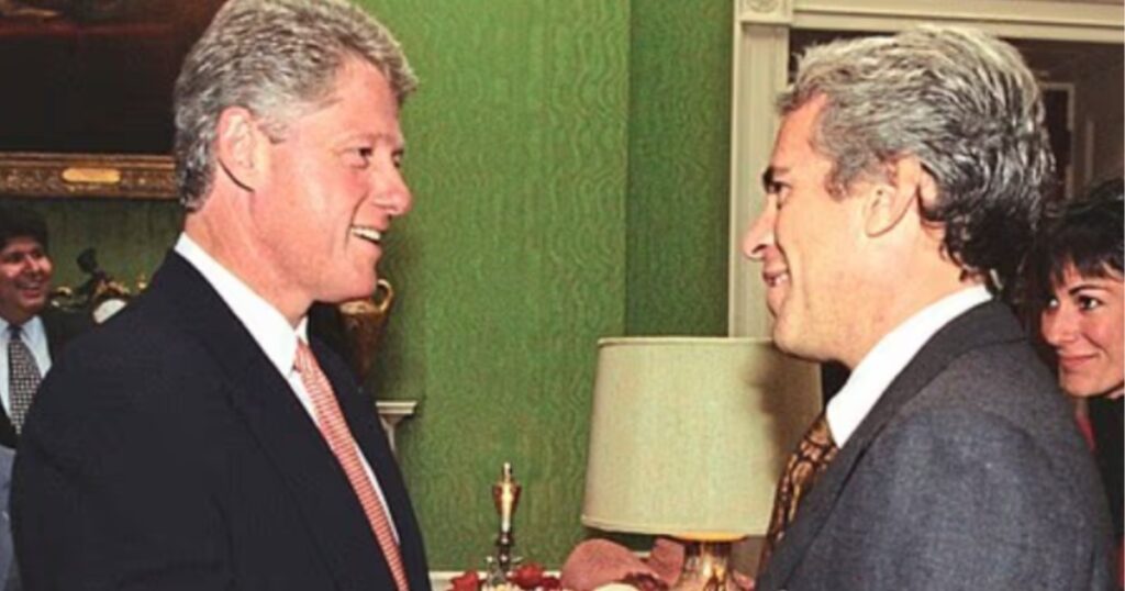 Epstein and Clinton meeting