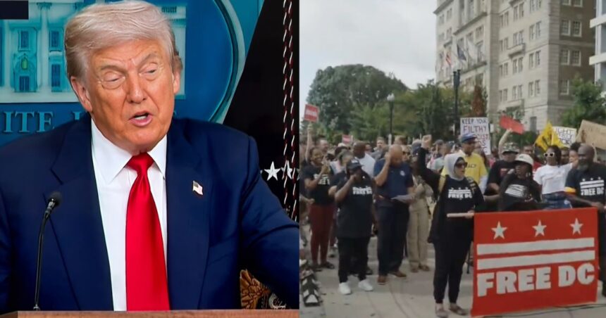 Trump slammed over DC Takeover