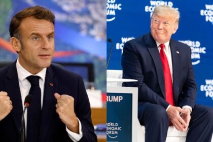 President Emmanuel Macron (@Cultination1|X) ·and Donald Trump (Image Credits: picture via Trump White House Archived- via Flickr).